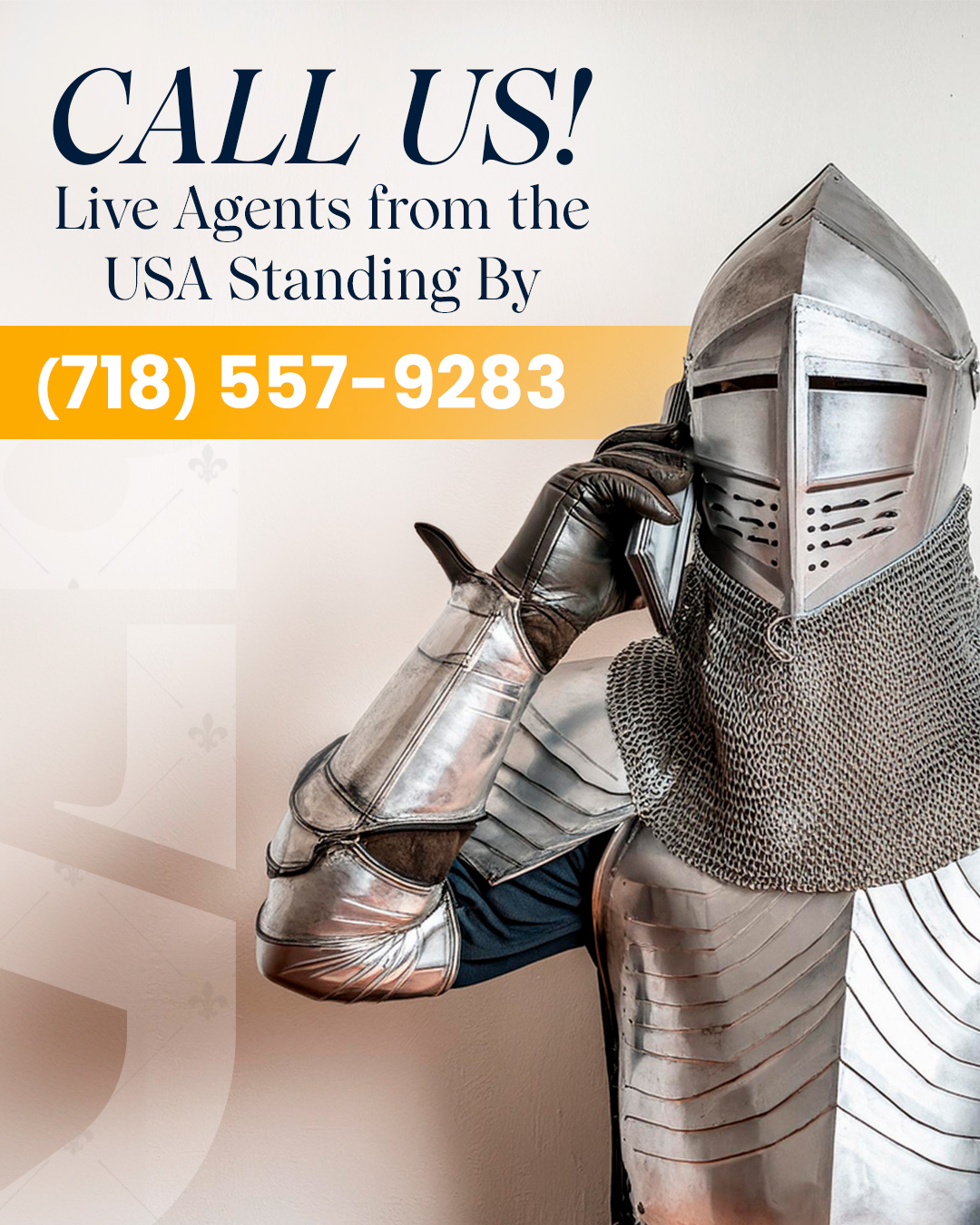 Call Us! Live Agents from the USA Standing By